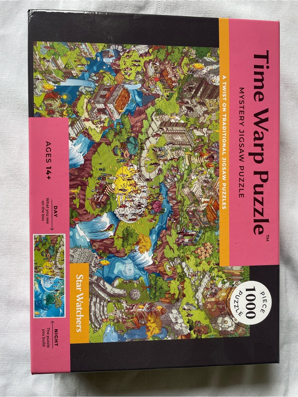 Star Watchers 1000-Piece Jigsaw Puzzle - Pink/Green